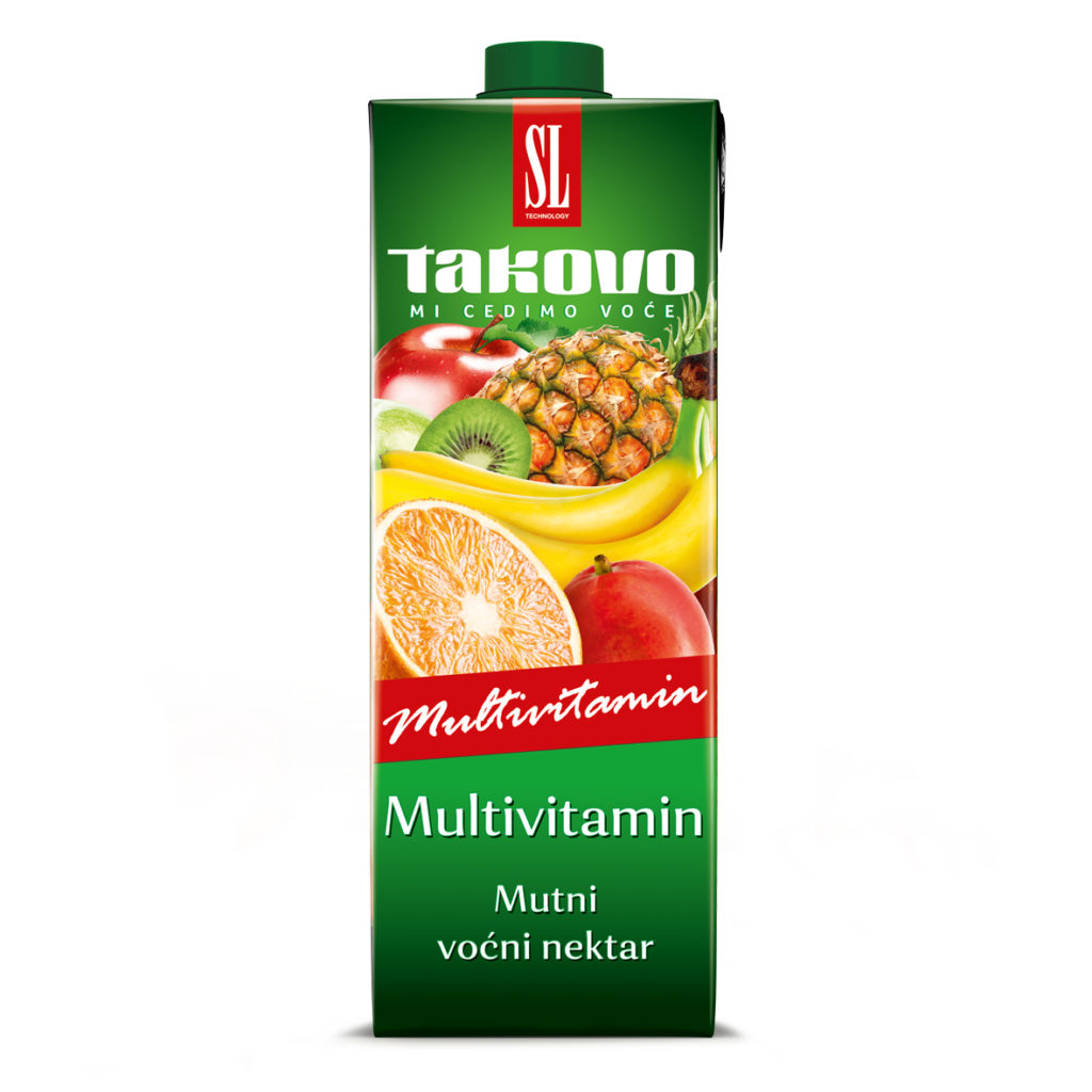 Multivitamin, Pulpy Fruit Nectar with 10 Fruits 50, 1l SwisslionTakovo