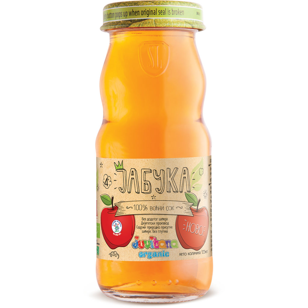 Juvitana jabuka sok organic 125ml