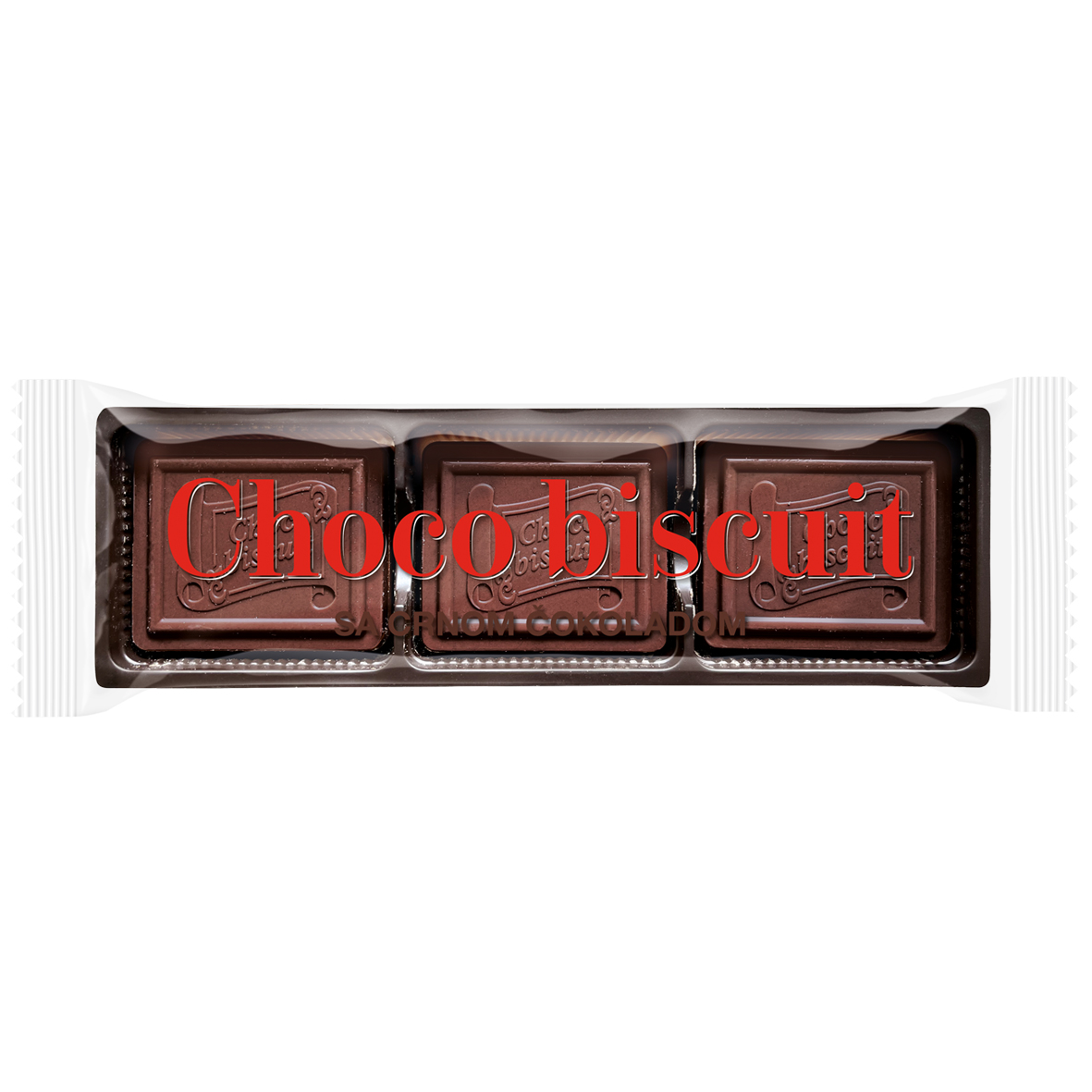 Choco biscuit dark OPP 125g