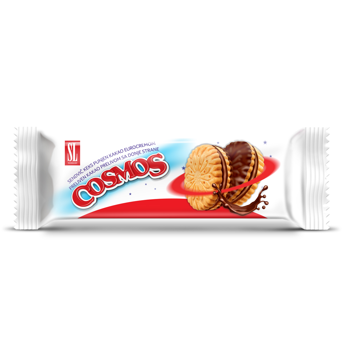 Cosmos sendvič keks kakao fil kakao preliv 190g